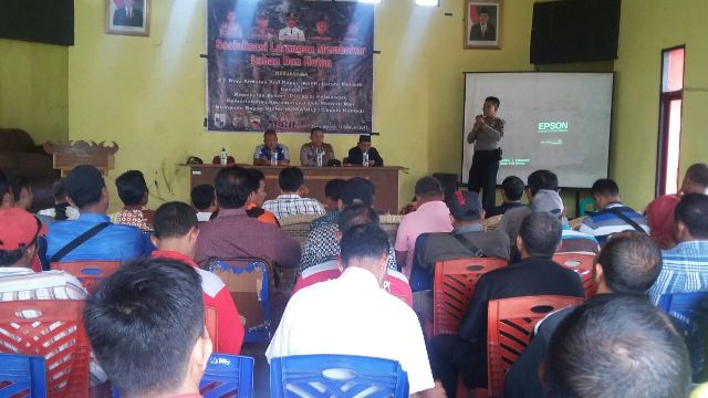 Masyarakat Teluk Meranti Antusias Ikuti Sosialisasi Karhutla